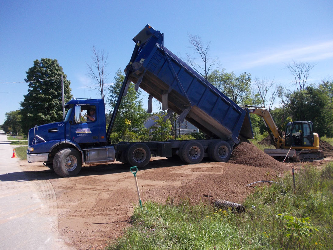 Mac Taylor dump truck